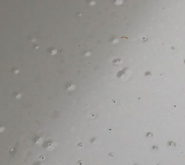 우레탄 바닥재 기포, 핀홀